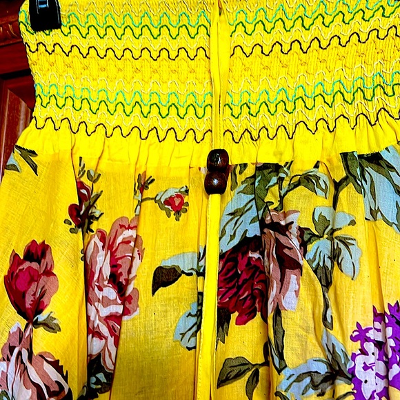 🌼🟣NWOTFlirtyDressORSkirt Vibrant Colors Crochet Top Hem High/Low S:L/XL Pristine - Picture 3 of 10